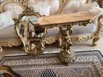 Prachtige sidetable met spiegel en marmeren blad, Antiek en Kunst, Ophalen of Verzenden