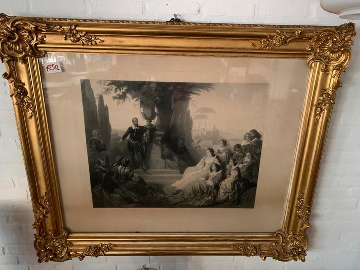 Fotogravure Le Tasse à la Cour de Ferrare Edouard Ender phot, Antiek en Kunst, Kunst | Schilderijen | Klassiek, Ophalen of Verzenden