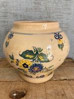 Vintage bloempot “Oud Delft” in goede staat, Antiek en Kunst, Antiek | Keramiek en Aardewerk, Ophalen of Verzenden