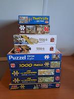 9 puzzels o.a. Jan van Haasteren, Ophalen of Verzenden, 500 t/m 1500 stukjes, Gebruikt, Legpuzzel