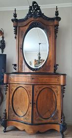 Prachtige antieke kast met spiegel, Bonheur uit 1880, Antiek en Kunst, Antiek | Meubels | Kasten, Ophalen
