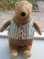 Beer in gestreept vest van IKEA roze wangetjes meet ca 44 cm, Ophalen of Verzenden, Zo goed als nieuw, Beer