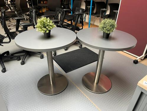 1x Salontafel terras tafel stevige poot RVS 🌳 ♻️, Huis en Inrichting, Tafels | Statafels, Zo goed als nieuw, Ophalen
