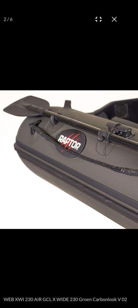 Raptorboot  200 x-wide AirDeck groen, nieuw in doos, Watersport en Boten, Ophalen, Nieuw, Complete set