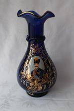 Antiek Boheems Shah Qajar glas en emaille vaas c 1900, Antiek en Kunst, Ophalen of Verzenden