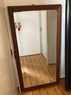 Grote staande spiegel mahoniehout, Ophalen, Rechthoekig, 50 tot 100 cm, 100 tot 150 cm