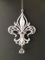 Fleur de lis zilver lila kerstornament Kurt S. Adler, Diversen, Kerst, Verzenden, Nieuw