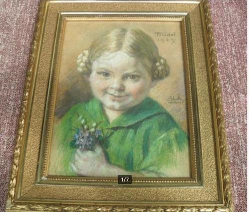 antiek portret Trudel 1923 Prof. W. Schultz, Antiek en Kunst, Kunst | Schilderijen | Klassiek, Ophalen