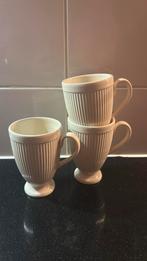 Wedgewood winsor bekers op voet 3x, Ophalen of Verzenden, Zo goed als nieuw, Wedgwood, Kop(pen) en/of Schotel(s)