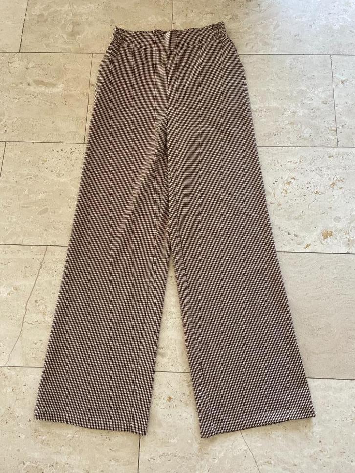Refined: NIEUWE wijde pijpen broek maat S, Kleding | Dames, Broeken en Pantalons, Nieuw, Maat 36 (S), Bruin, Lang, Verzenden