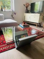 Salontafel glas, Huis en Inrichting, Tafels | Salontafels, Ophalen, 50 tot 100 cm, Design, Vierkant