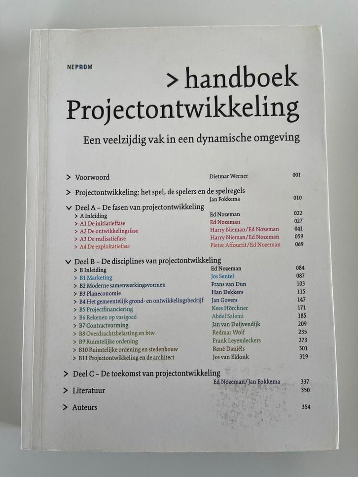 Handboek Projectontwikkeling - Fokkema, Boeken, Studieboeken en Cursussen