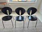 3 Globus stoelen v Stua, design stoelen chairs black frame, Huis en Inrichting, Stoelen, Ophalen, Zo goed als nieuw, Zwart