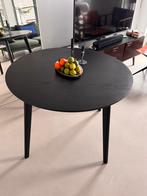 Ikea Lisabo tafel zwart 105cm diameter, Ophalen, Zo goed als nieuw, Rond, 100 tot 150 cm