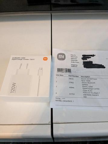 Xiaomi 120W HyperCharge Combo Charger Adapter Type-A with Ca beschikbaar voor biedingen