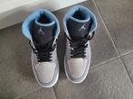 Air Jordan 1 Mid Crater Grey University Blue maat 42,5, Jordan, Ophalen of Verzenden, Zo goed als nieuw, Sneakers of Gympen