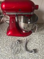 KitchenAid Mixer - Rode Kleur, 4 liter of meer, Ophalen of Verzenden, Gebruikt, 3 snelheden of meer