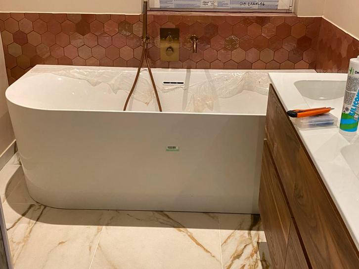 Zellige Rose Rouge Hexagone, Doe-het-zelf en Verbouw, Tegels, Nieuw, Overige typen, Keramiek, 60 cm of meer, Minder dan 5 m², Ophalen