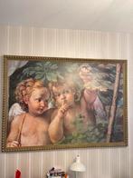 Klassiek Schilderij met Engelen in Gouden Lijst - 100x140cm, Antiek en Kunst, Kunst | Schilderijen | Klassiek, Ophalen of Verzenden