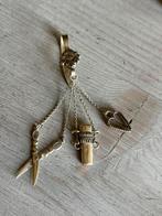 Antiek Zilveren miniatuur chatelaine, Antiek en Kunst, Antiek | Goud en Zilver, Verzenden, Zilver