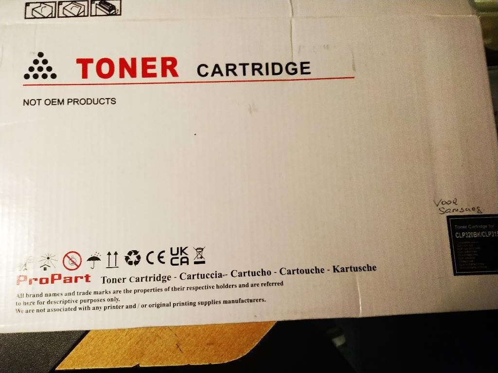 CLP320BK/CLP315BK SAMSUNG TONER zwart, Ophalen of Verzenden, Nieuw, Toner, Samsung