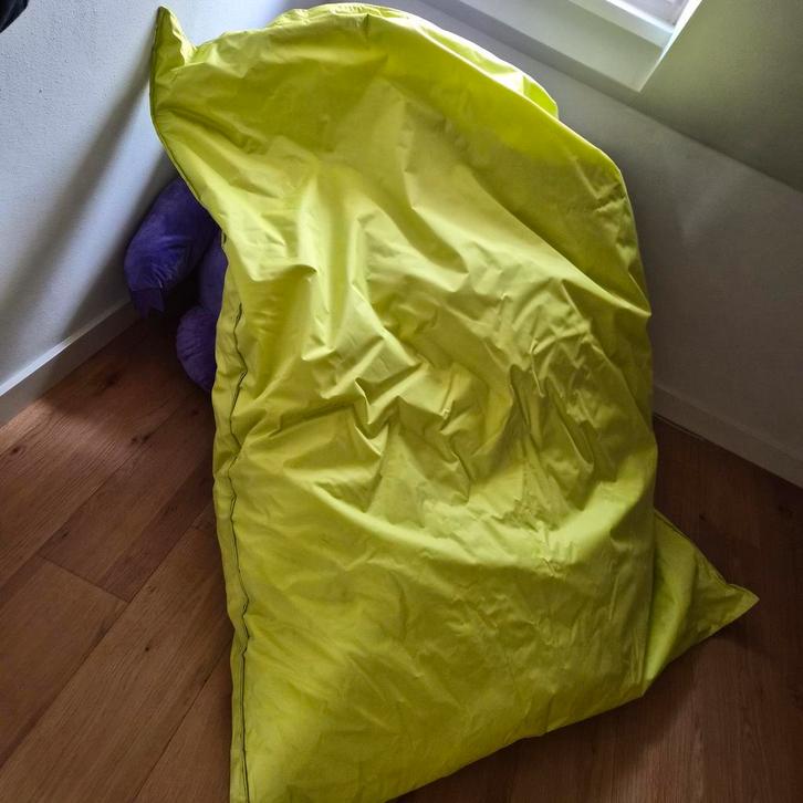 Groene Zitzak - Comfortabel en Relaxed!, Huis en Inrichting, Zitzakken, Gebruikt, Zitzak, Groen, Ophalen of Verzenden