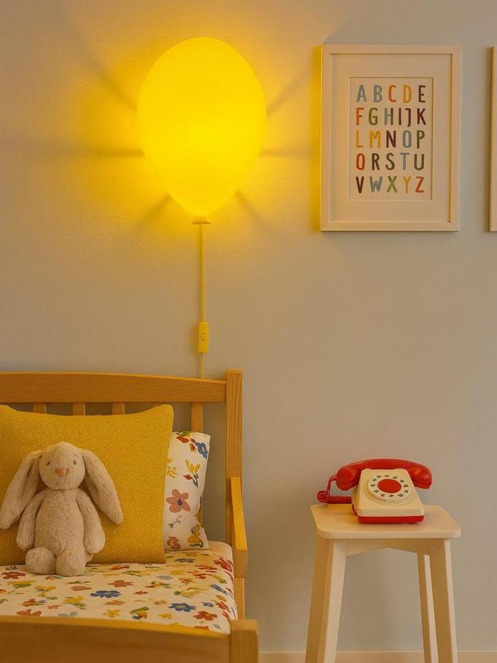 Vintage IKEA Drömminge ballon lamp geel | NIEUW, Huis en Inrichting, Lampen | Wandlampen, Nieuw, Kunststof, Ophalen of Verzenden
