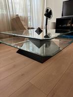 Unieke glazen salontafel - pyramide, Huis en Inrichting, Ophalen, Gebruikt, 100 tot 150 cm, Midcentury