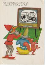 4 kaarten over TV kijken, Verzamelen, Ansichtkaarten | Themakaarten, Ophalen of Verzenden, 1960 tot 1980, Gelopen, Kinderen