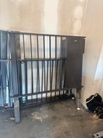 Z.g.a.n. tuinhek met brievenbus. 6.40breed en 120 hoog., Tuin en Terras, Tuinhekken en Hekwerk, Ophalen, Zo goed als nieuw, IJzer