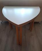 Unieke en bijzondere vintage 3 hoekige eettafel, uitklapbaar, Huis en Inrichting, Tafels | Eettafels, Ophalen, Gebruikt, 50 tot 100 cm