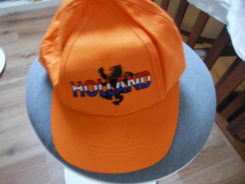 nieuw Oranje petje / cap HOLLAND met leeuw beschikbaar voor biedingen