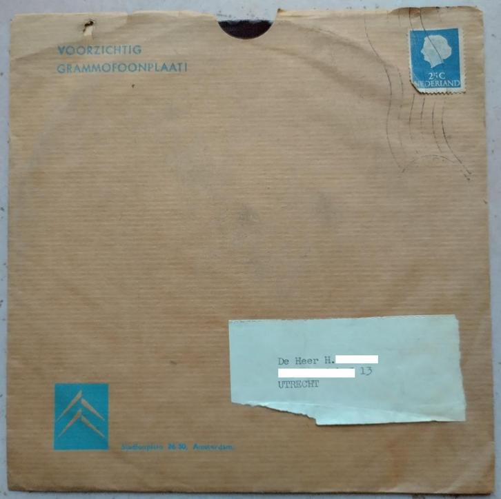 kartonnen 7" Citroën 2 CV  Het Lelijke Eendje 1959, Cd's en Dvd's, Vinyl Singles, Gebruikt, Single, Nederlandstalig, 7 inch, Ophalen of Verzenden