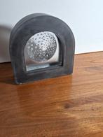 Glazen en stenen sculptuur, gesigneerd., Ophalen of Verzenden