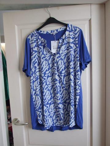 Miss Etam nieuw blauw witte top maat 48 beschikbaar voor biedingen