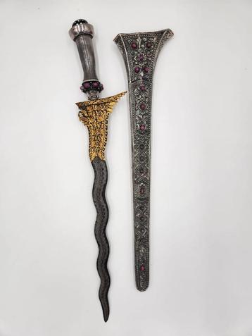 Keris Bali 11 Luk Uler Lulut Kinatah Goud Hanoman KTC13 beschikbaar voor biedingen