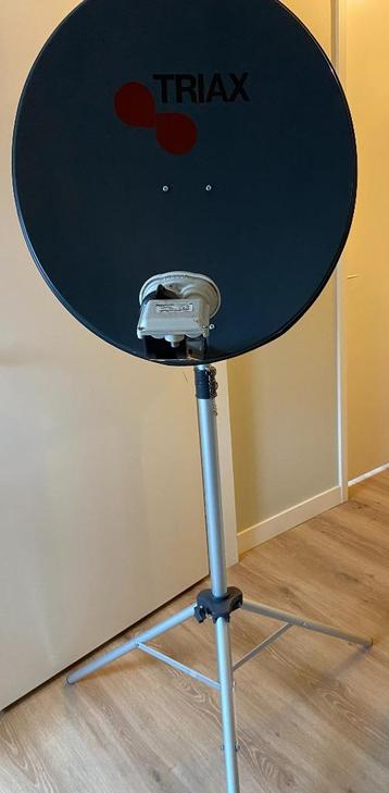 Satellietschotel met dubb. kop en Schotelstatief XL Obelink beschikbaar voor biedingen