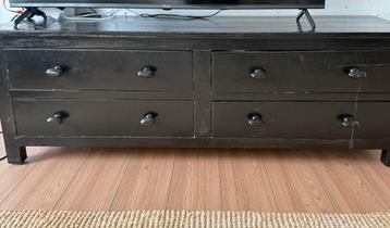 Black Living Room TV Storage Kast