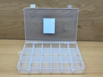 Opbergbox 18 vaks 27x17,5x4,5cm. beschikbaar voor biedingen