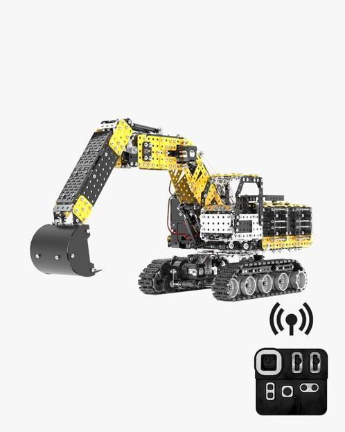 Metalen 3D Bouwpakket - RC Graafmachine (25+ uur bouwtijd) |, Hobby en Vrije tijd, Modelbouw | Auto's en Voertuigen, Nieuw, Overige typen