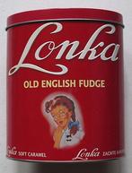 Blikje Lonka - old english fudge. Zachte karamel, Verzamelen, Blikken, Verzenden, Zo goed als nieuw, Overige, Overige merken