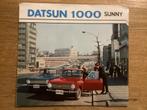 Datsun 1000 Sunny Brochure -, Ophalen of Verzenden, Gelezen, Nissan
