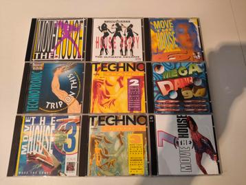 House/Techno/Trance CD Collectie - 9 Stuks beschikbaar voor biedingen