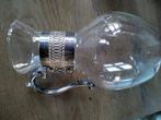 Vintage Glazen Waterkan met Zilveren Details, Ophalen