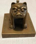 Chinese seal lion bronze, Ophalen of Verzenden, Brons