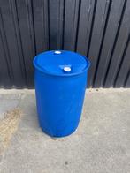 Blauw kunststof vat – 200 liter – stevig en schoon, Tuin en Terras, 150 liter of meer, Ophalen, Zo goed als nieuw, Kunststof