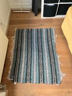 Mexicaanse Sarapé Falsa Media - Kleed/Deken 100x130cm Blauw/, Ophalen of Verzenden