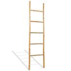 Handdoekladder met 5 sporten 150 cm bamboe, Nieuw, Ophalen of Verzenden, Handdoekenrek