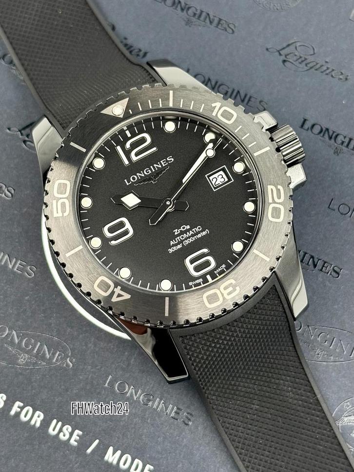 Longines HydroConquest 43 L37844569. Met doos en boek !, Sieraden, Tassen en Uiterlijk, Horloges | Heren, Gebruikt, Polshorloge