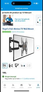 vogel's full motion TV Wall Mount, Ophalen of Verzenden, Nieuw